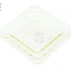 花邊正方餐盤(4、6PCS