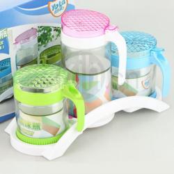 炫彩玻璃調味瓶（三件套