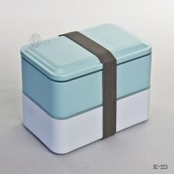 長方形雙層便當盒