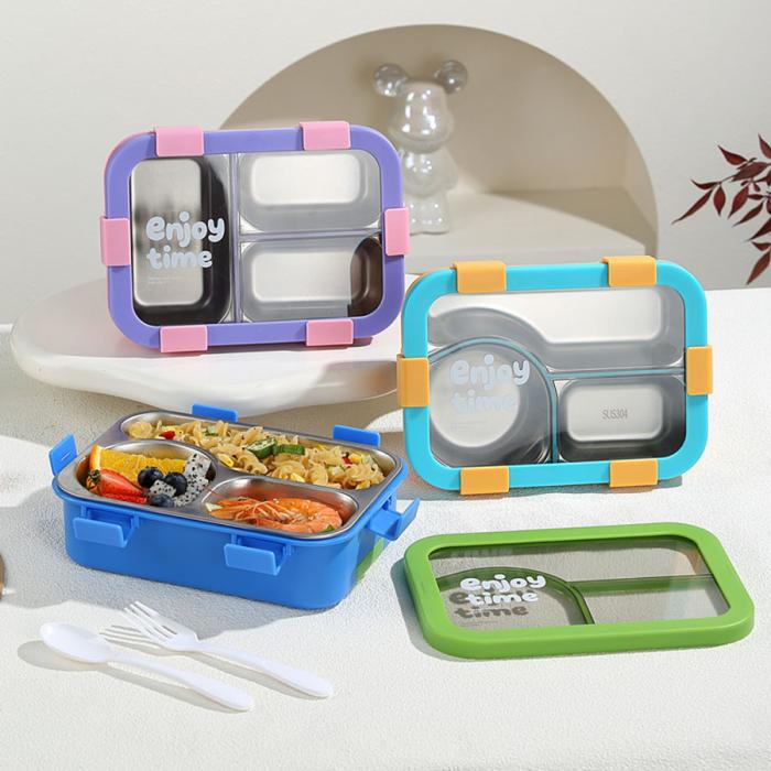 星樂便當(dāng)盒不銹鋼款 下單可選(三格700ml)/(